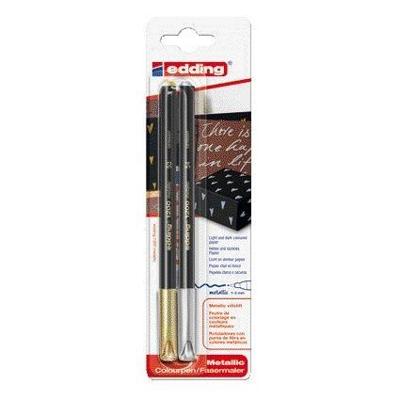 Fineliner edding 1200 f zilver en goud | 10 stuks Fineliner edding 1200 f zilver en goud | 10 stuks