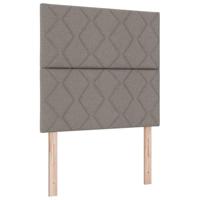 Bedframe met hoofdeinde Taupe 120 x 200 cm Stof - thumbnail