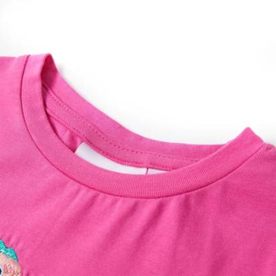 Kindershirt 140 donkerroze Kindershirt 140 donkerroze