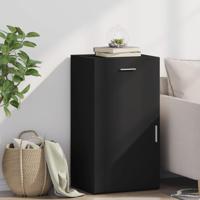 Dressoir 50x42,5x93 cm bewerkt hout zwart - thumbnail