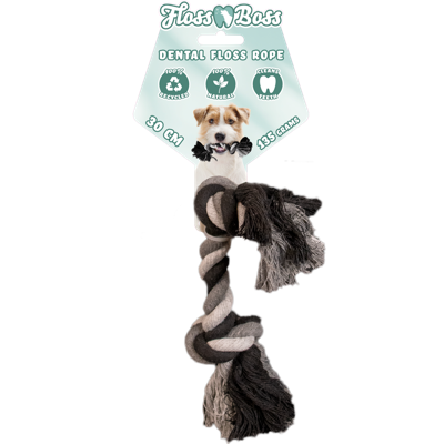 Floss Toss Dental Rope 2 Knot - 30 cm
