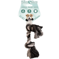 Floss Toss Dental Rope 2 Knot - 30 cm - thumbnail