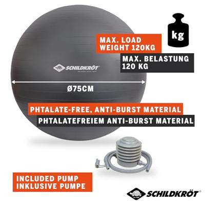 Schildkrot Fitness Fitnessaccessoire Schildkrot Oefenbal 75 cm - 4000885601572