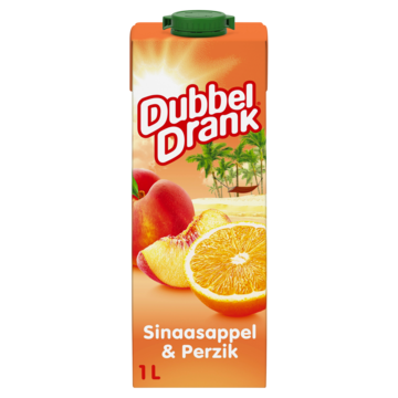 DubbelDrank Sinaasappel & Perzik met Appel 1 L bij Jumbo DubbelDrank Sinaasappel & Perzik met Appel 1 L bij Jumbo