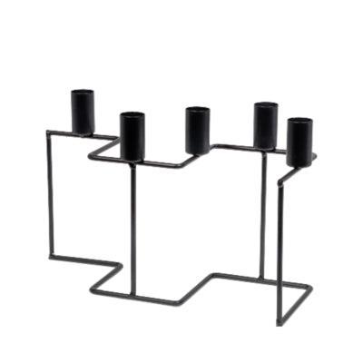 SENZA kandelaar zig zag zwart 27 cm | 8 stuks SENZA kandelaar zig zag zwart 27 cm | 8 stuks