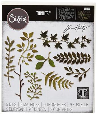 Sizzix • tim holtz thinlits die set garden greens