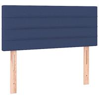 Boxspring met matras stof blauw 100x200 cm - thumbnail