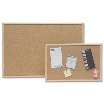 Q-CONNECT kurkbord, met houten frame, 90 x 60 cm
