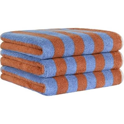 Cawö Cawö Bold 6277 blauw/terra Douchlaken 70x140