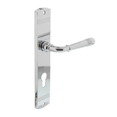 Intersteel Deurkruk Helena op langschild profielcilindergat 72mm - chroom