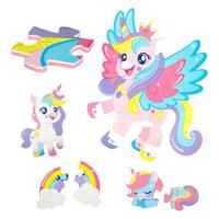 Toi-Toys Little stars foam vloerpuzzel eenhoorn, 36st. - thumbnail