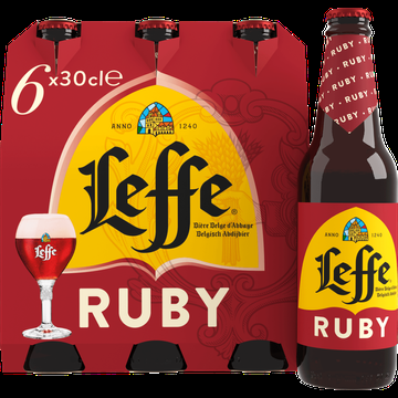 Leffe Ruby Belgisch Abdijbier Fles 6 x 300ML bij Jumbo