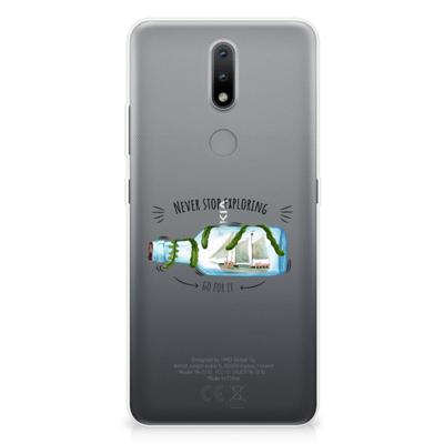 Nokia 2.4 Telefoonhoesje met Naam Boho Bottle Nokia 2.4 Telefoonhoesje met Naam Boho Bottle