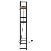 Bergend Hoofdeinde met Oplaadstation Gerookt eiken 100 cm - thumbnail