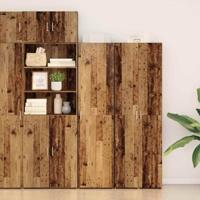 Hoge kast 2 pcs Oudhout 45 x 42,5 x 185 cm - thumbnail