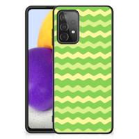 Samsung Galaxy A72 (5G/4G) Back Case Waves Green - thumbnail