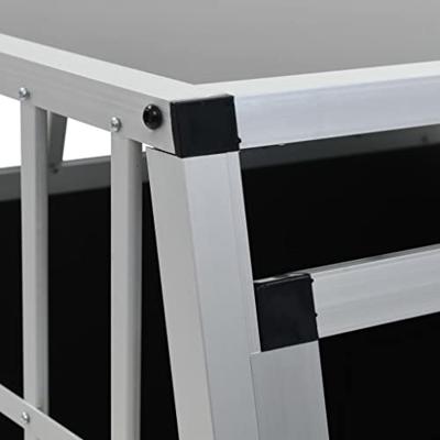 Hondenbench met dubbele deur 94x88x69 cm - thumbnail