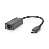 Nedis CCGB64960BK02 Usb-netwerkadapter Usb 3.2 Gen 1 2.5 Gbps Usb-c™ Male Rj45 Female 0.20 M Rond Vernikkeld Vertind-koper Zwart Doos - thumbnail