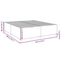 Bedframe zonder matras stof zwart 180x200 cm - thumbnail