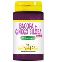 Bacopa met ginkgo biloba puur 60 Vegetarische capsules - thumbnail