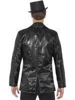Zwarte Colbert met Pailletten Man - thumbnail