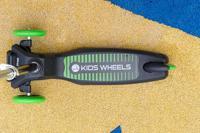 Rebel ZAB0121G - Driewielige kids step Kids Wheels - Vanaf 3 jaar - Zwart/groen - thumbnail