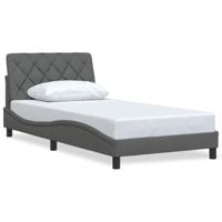 Bedframe zonder matras 100x200 cm stof donkergrijs - thumbnail