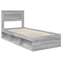 Bedframe Grijs Sonoma 100 x 200 cm Massief grenenhout - thumbnail