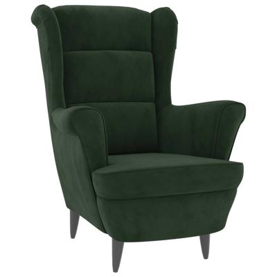 Fauteuil fluweel donkergroen