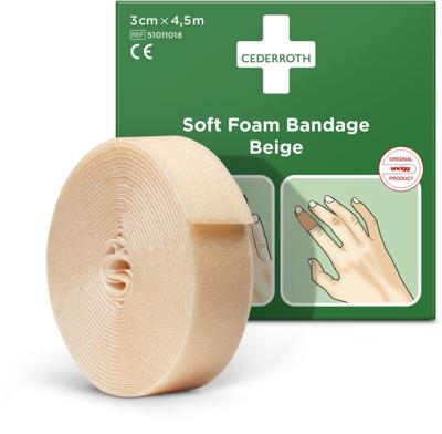 Cederroth zelfklevend schuimverband, beige, 3 cm x 4,5 m