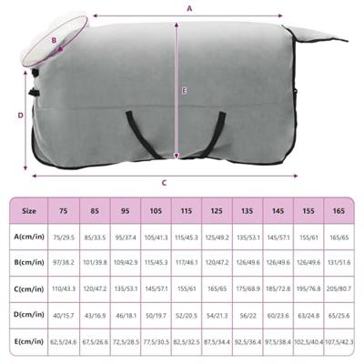 VidaXL Paardendeken volledig donkergroen 165 cm polar fleece