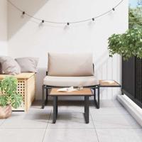 Tuinbankenset 2 pcs Taupe Staal - thumbnail