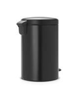 brabantia Newicon 114106 Pedaalemmer (groot) 20 l Staal (Ø x h) 290 mm x 467 mm Zwart Met voetpedaal 1 stuk(s) - thumbnail