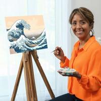 Ravensburger creart the great wave - thumbnail