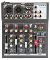 Vonyx VMM-F401 4-kanaals mixer met USB & MP3-speler - thumbnail