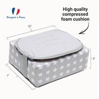 Stoelverhoger Easy up BABY TO LOVE grijs met sterren - thumbnail