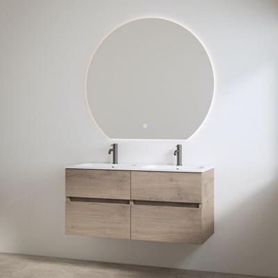 Duo Wastafel 2 Kraangaten met Onderkast Best Design Bora 120 cm Hout Duo Wastafel 2 Kraangaten met Onderkast Best Design Bora 120 cm Hout