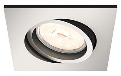 Philips Richtbare inbouwspotDonegal GU10 9cm vierkant mat chroom - 5040117PN