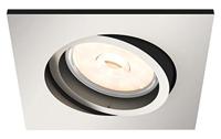 Philips Richtbare inbouwspotDonegal GU10 9cm vierkant mat chroom - 5040117PN - thumbnail