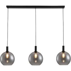 Freelight Hanglamp Chandra Smoke 3 Lichts 3 x 30cm