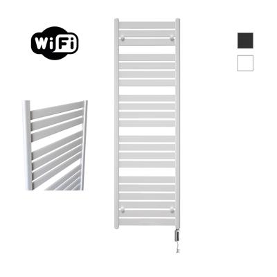 Elektrische Radiator Sanicare HWV - Moda Met Wifi 160x60 cm Mat Wit 1159W Met Thermostaat Wit Rechtsonder Sanicare