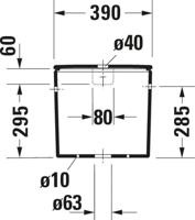 Duravit Durastyle duobloc reservoir 6 ltr. Wit - thumbnail