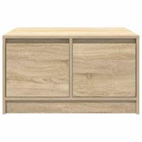 Salontafel met lades 70,5x70x40 cm Sonoma eikenkleurig - thumbnail