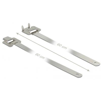 DeLOCK Herbruikbare RVS kabelbinders met vouwsluiting