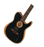 Fender Acoustasonic Player Telecaster Brushed Black met gigbag - thumbnail