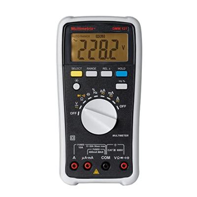 Multimetrix DMM 121 Multimeter Digitaal CAT III 600 V Weergave (counts): 4000 Multimetrix DMM 121 Multimeter Digitaal CAT III 600 V Weergave (counts): 4000