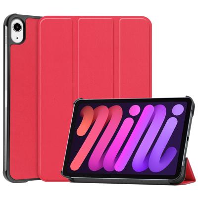 3-Vouw sleepcover hoes - iPad Mini 6 (2021) - Rood 3-Vouw sleepcover hoes - iPad Mini 6 (2021) - Rood