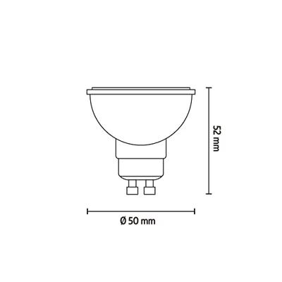 Circle Led - 2,8W - GU10 - 230 lumen - 2700K set van 3 - 1301007100