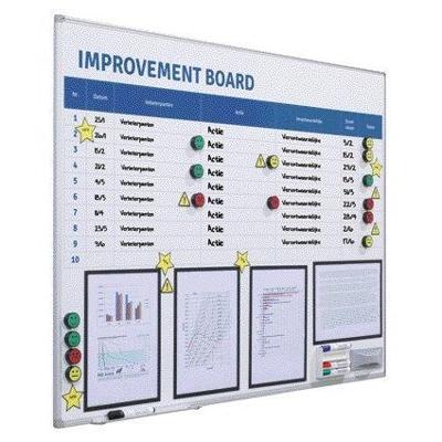 Verbeterbord + starterkit visual management 90x120cm