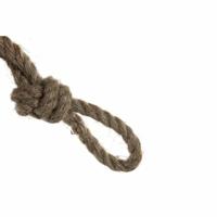 Lykta DKD Home Decor Bruin Zwart Metaal Kristal Touw Loft 22 x 22 x 43 cm - thumbnail